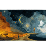 Fantasy 90x40cm custom desk mat, stitched edge – PrintMyPad
