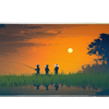 Landscape 90x40cm custom desk mat, washable fabric surface – Print My Pad