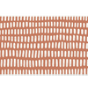 Minimal Terracotta Dash desk mat artwork in a wide product view