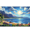 Landscape 90x40cm custom desk pad, stitched edge finish – Print My Pad