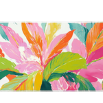 Floral 90x40cm custom desk mat, non-slip rubber base – Print My Pad