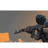 Tactical Operator – Urban Combat Gaming Art desk mat and mouse pad by PrintMyPad