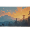 Landscape 90x40cm custom desk mat, non-slip base – PrintMyPad