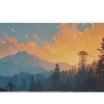 Landscape 90x40cm custom desk mat, non-slip base – PrintMyPad
