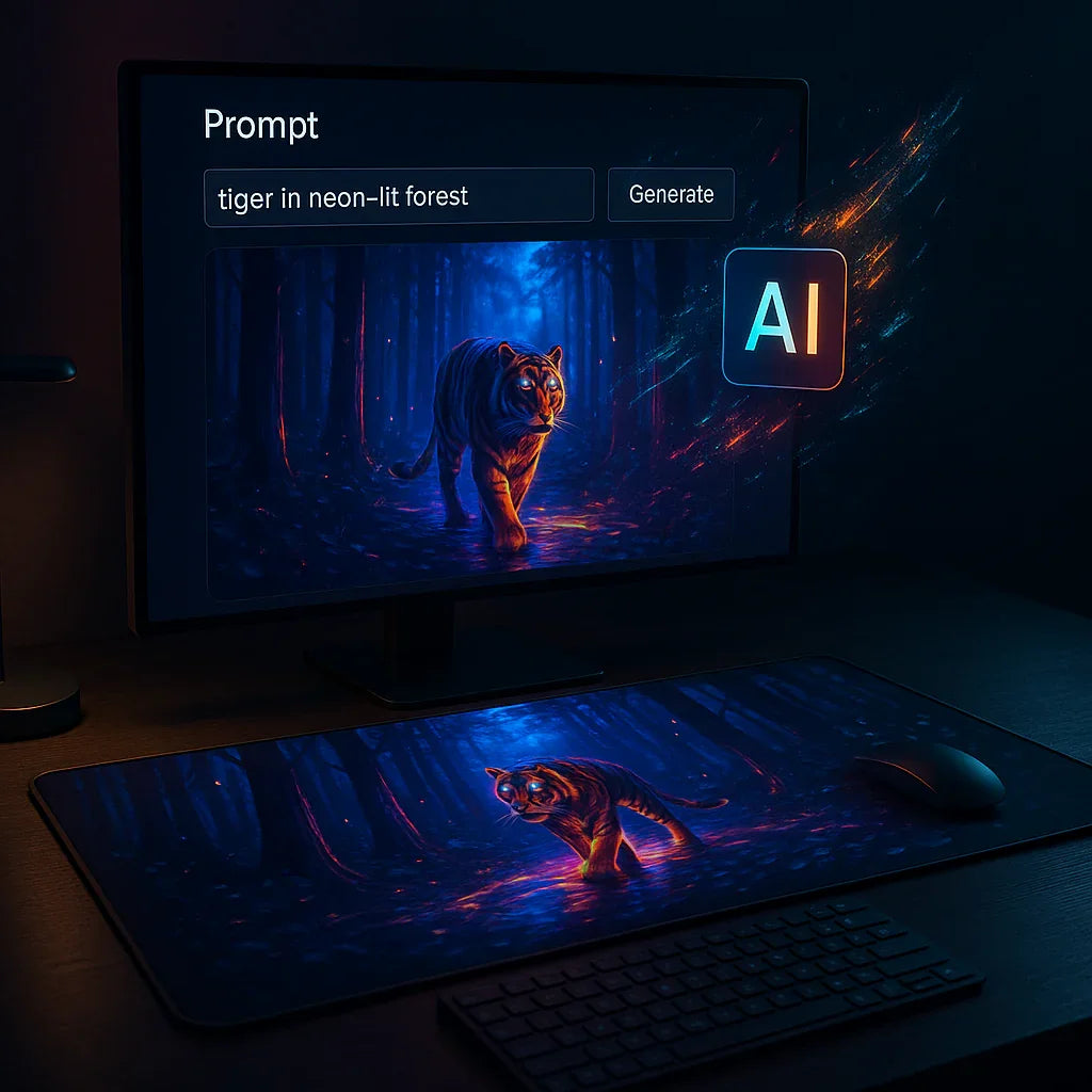 Prompt-to-Print: How AI Is Changing the Way We Customize Desk Gear guide by PrintMyPad