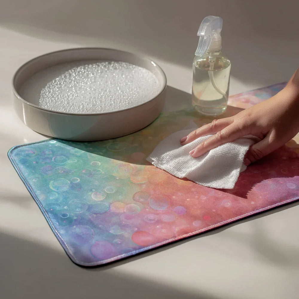 How to Clean and Maintain Your Custom Desk Mat (Without Damaging the Print) guide by PrintMyPad