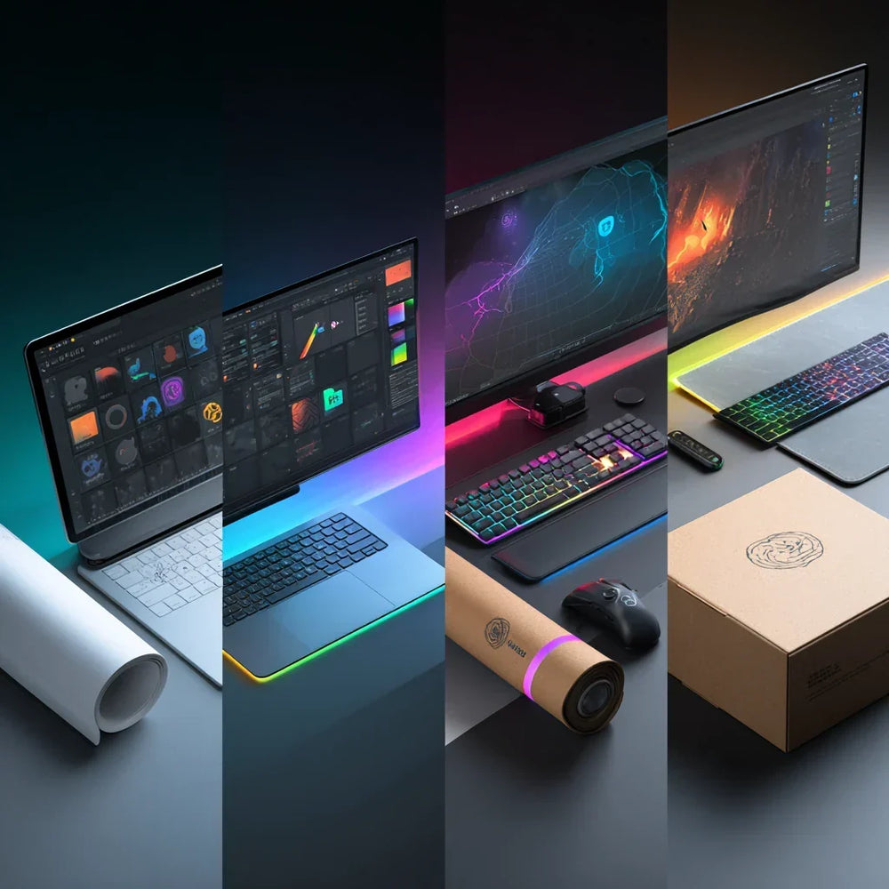 Custom Desk Mats for Streamers & Creators: Turn Your Brand Into Real-World Merch guide by PrintMyPad
