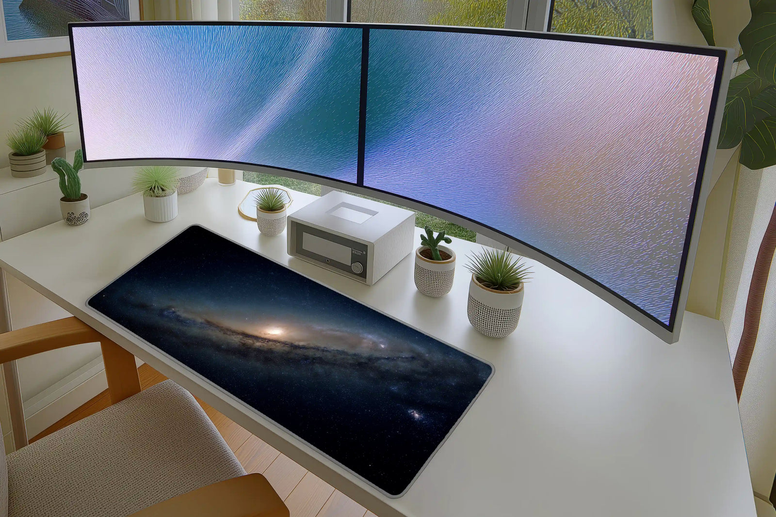 Galaxy Mousepad – Deep Space Andromeda Nebula Night Sky Art