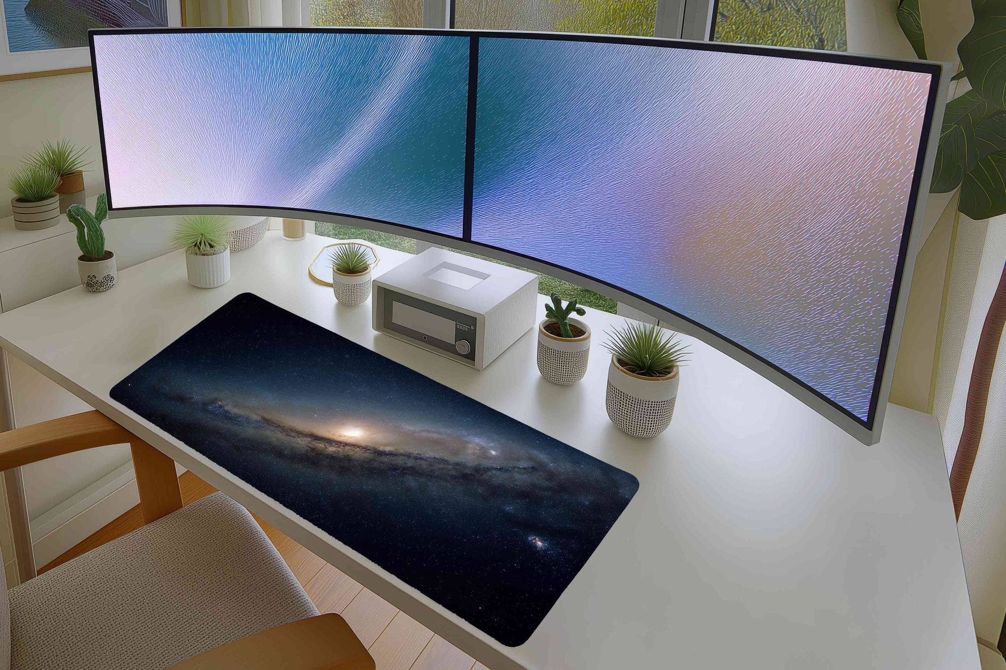 Galaxy Mousepad – Deep Space Andromeda Nebula Night Sky Art