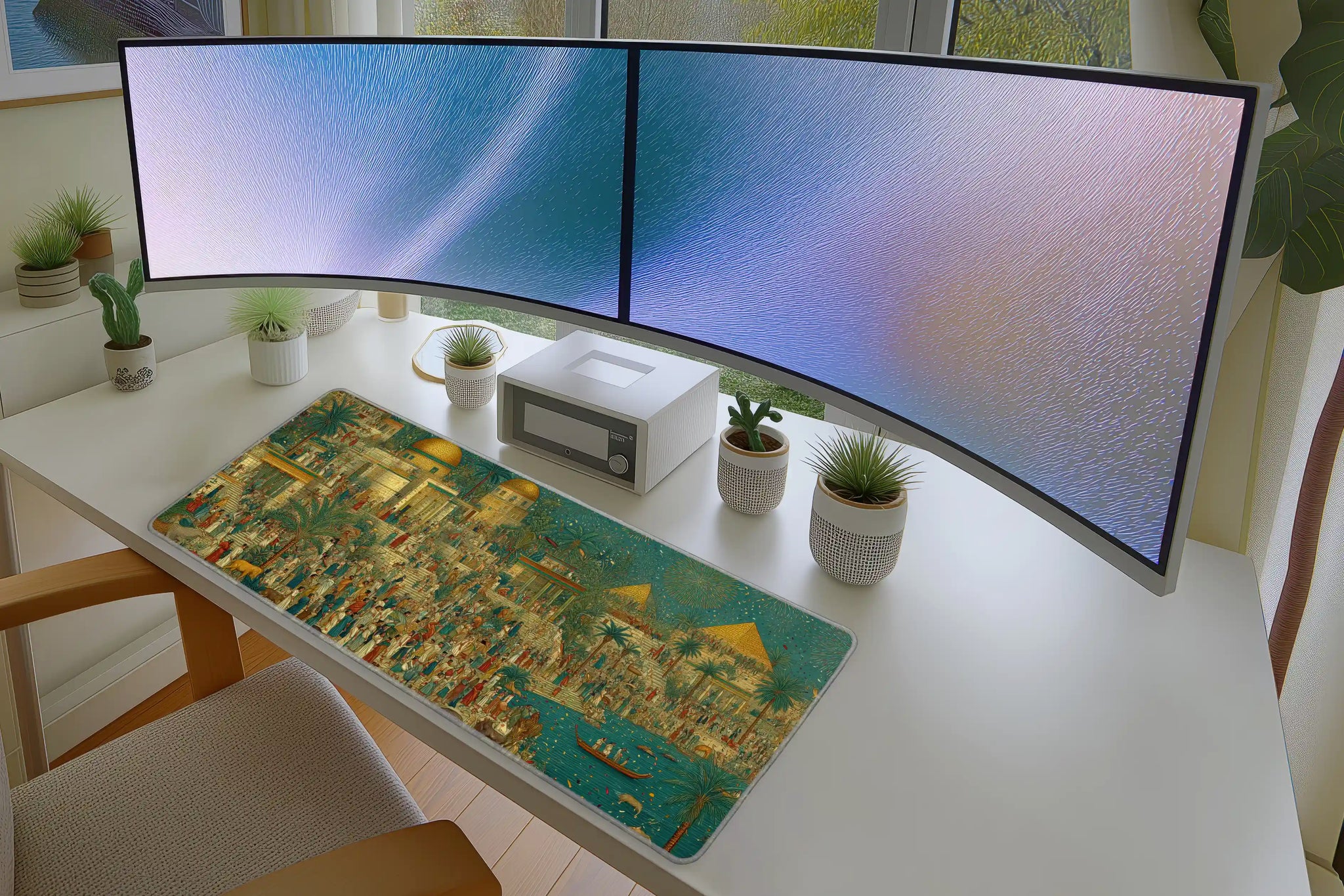 Ancient Egyptian Festival City Art Mousepad