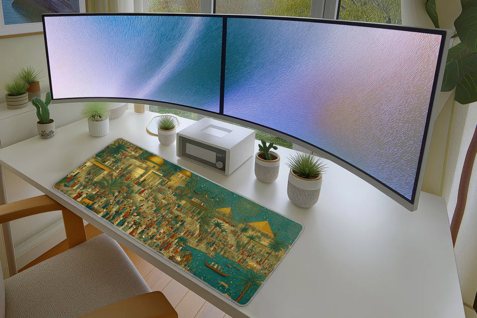 Ancient Egyptian Festival City Art Mousepad