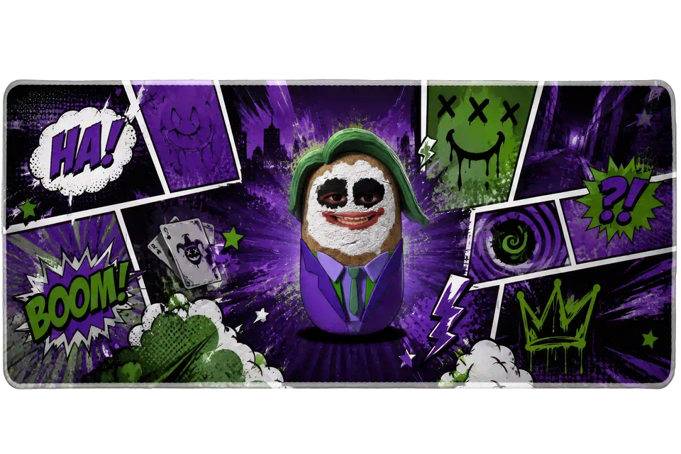 ChunXSama “JokerTato” Comic-Style Gaming Desk Mat