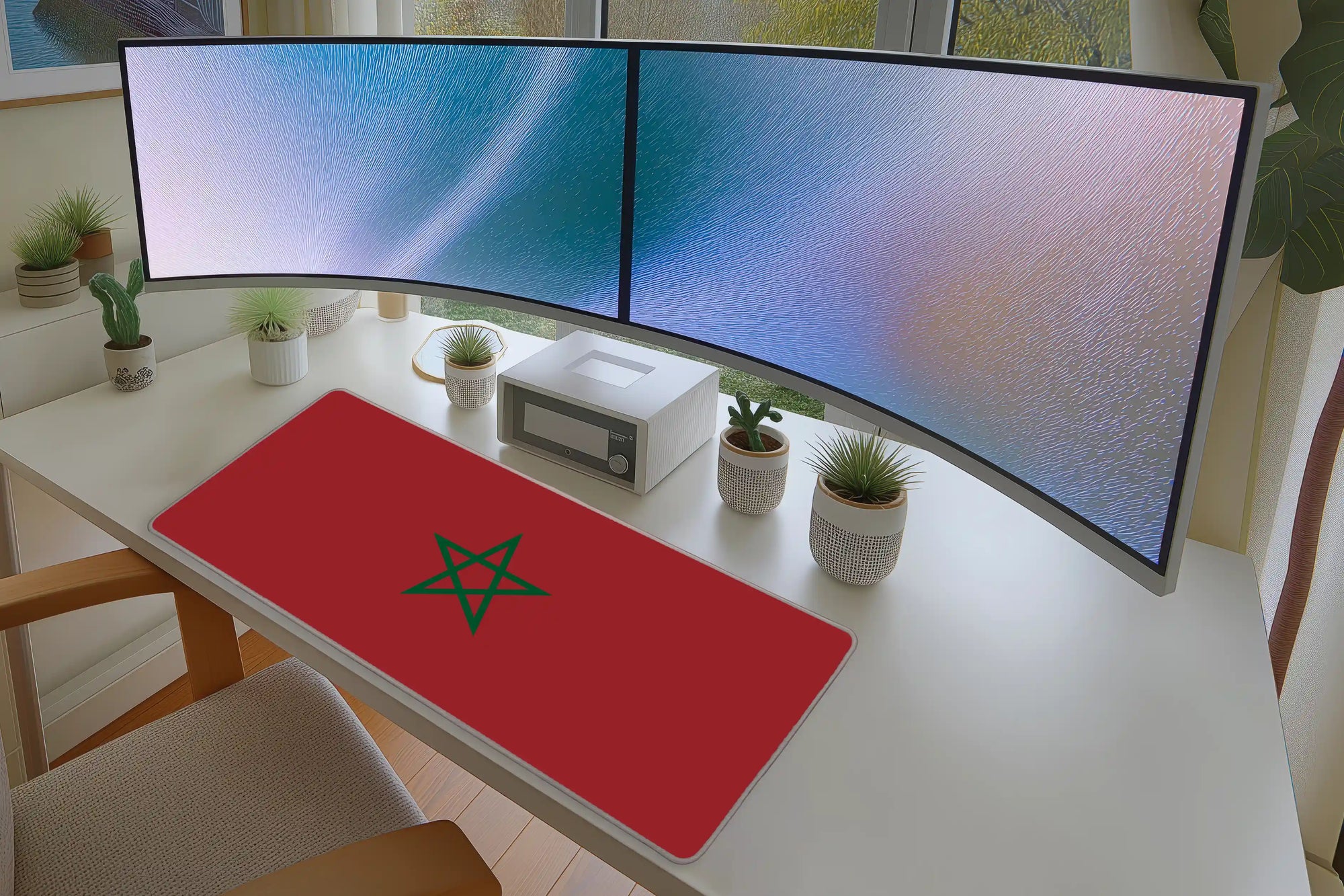 Morocco Flag Desk Mat – Patriotic Gaming Mouse Pad for Sports Fans