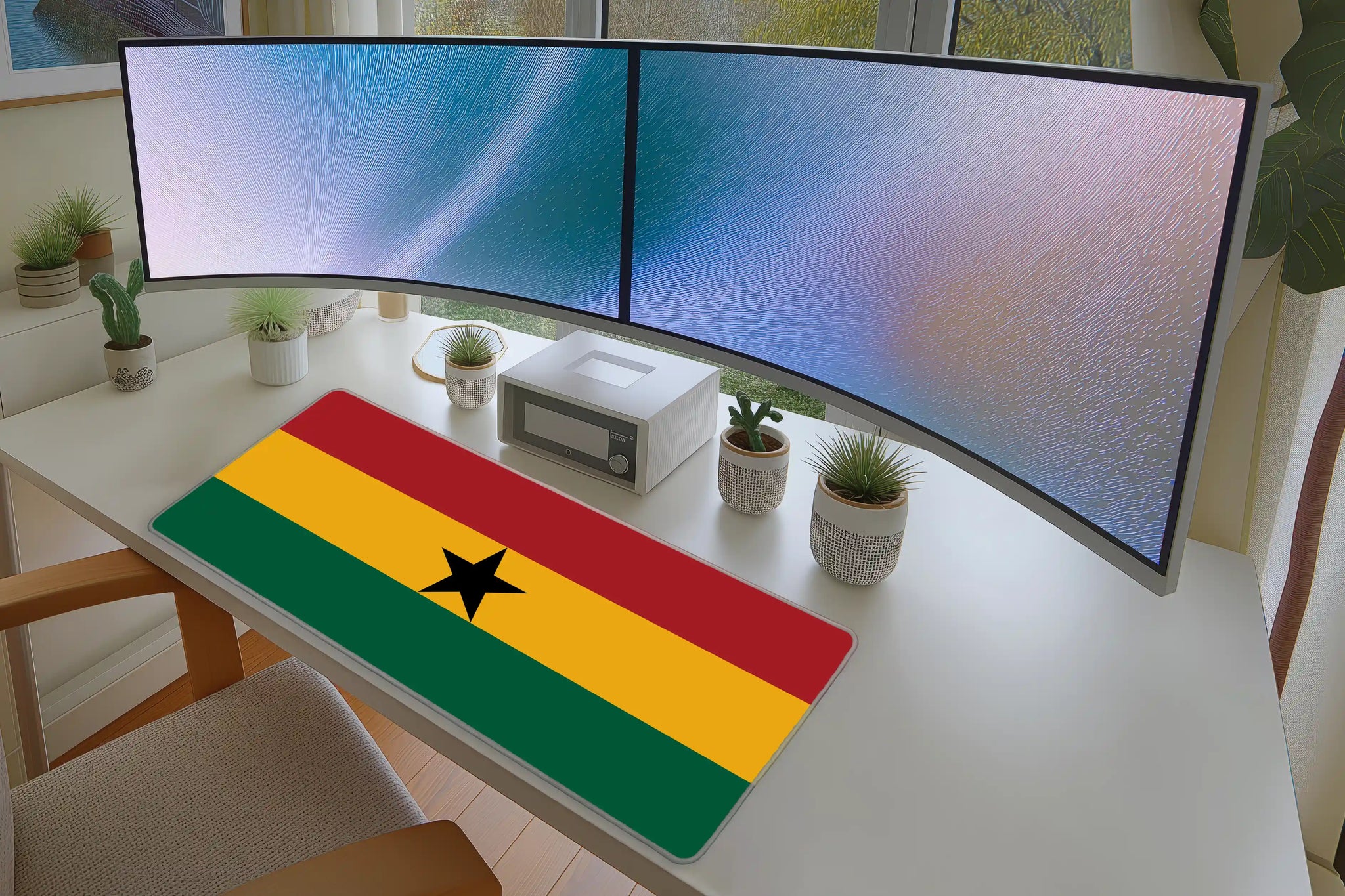 Ghana Flag Desk Mat – Patriotic Gaming Mouse Pad for Sports Fans
