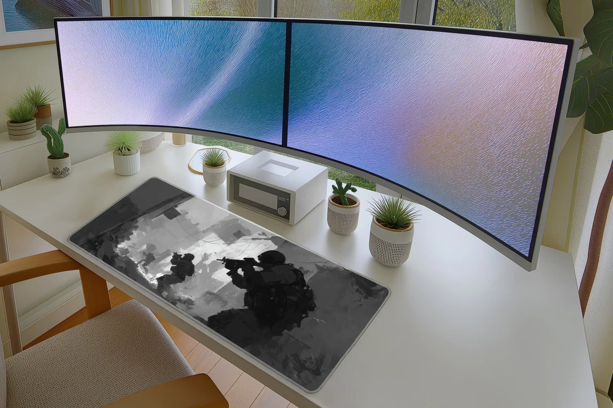 Tactical Assault Team Mousepad – Monochrome Combat Art