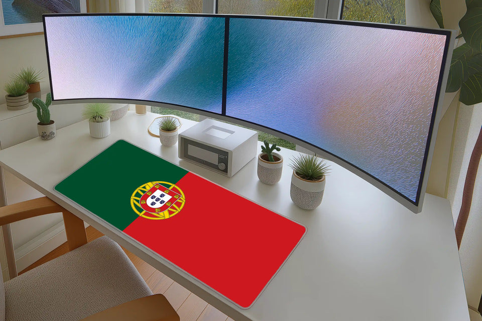 Portugal Flag Desk Mat – Patriotic Gaming Mouse Pad for Fans