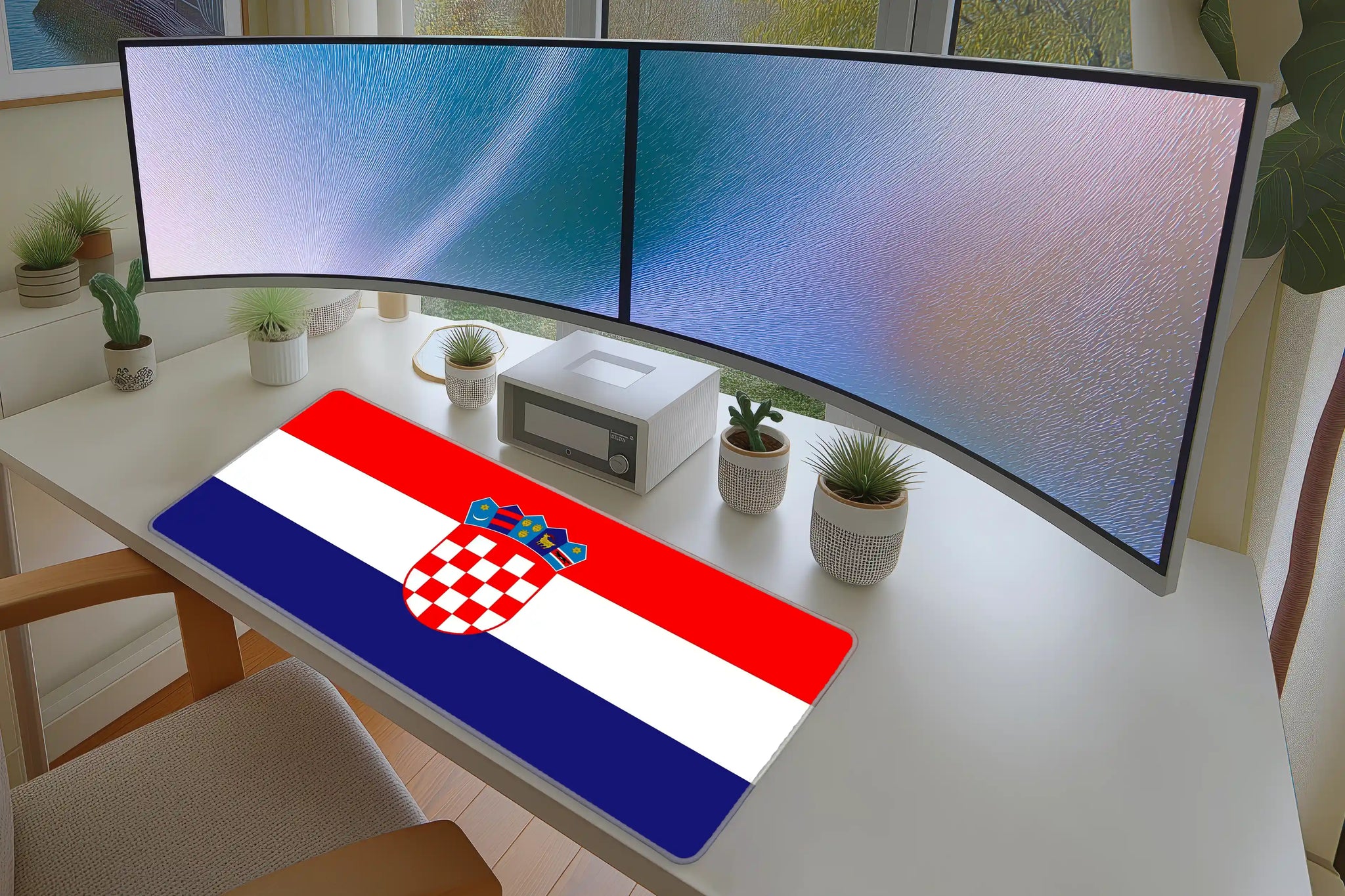 Croatia Flag Desk Mat – Patriotic Gaming Mouse Pad for Sports Fans