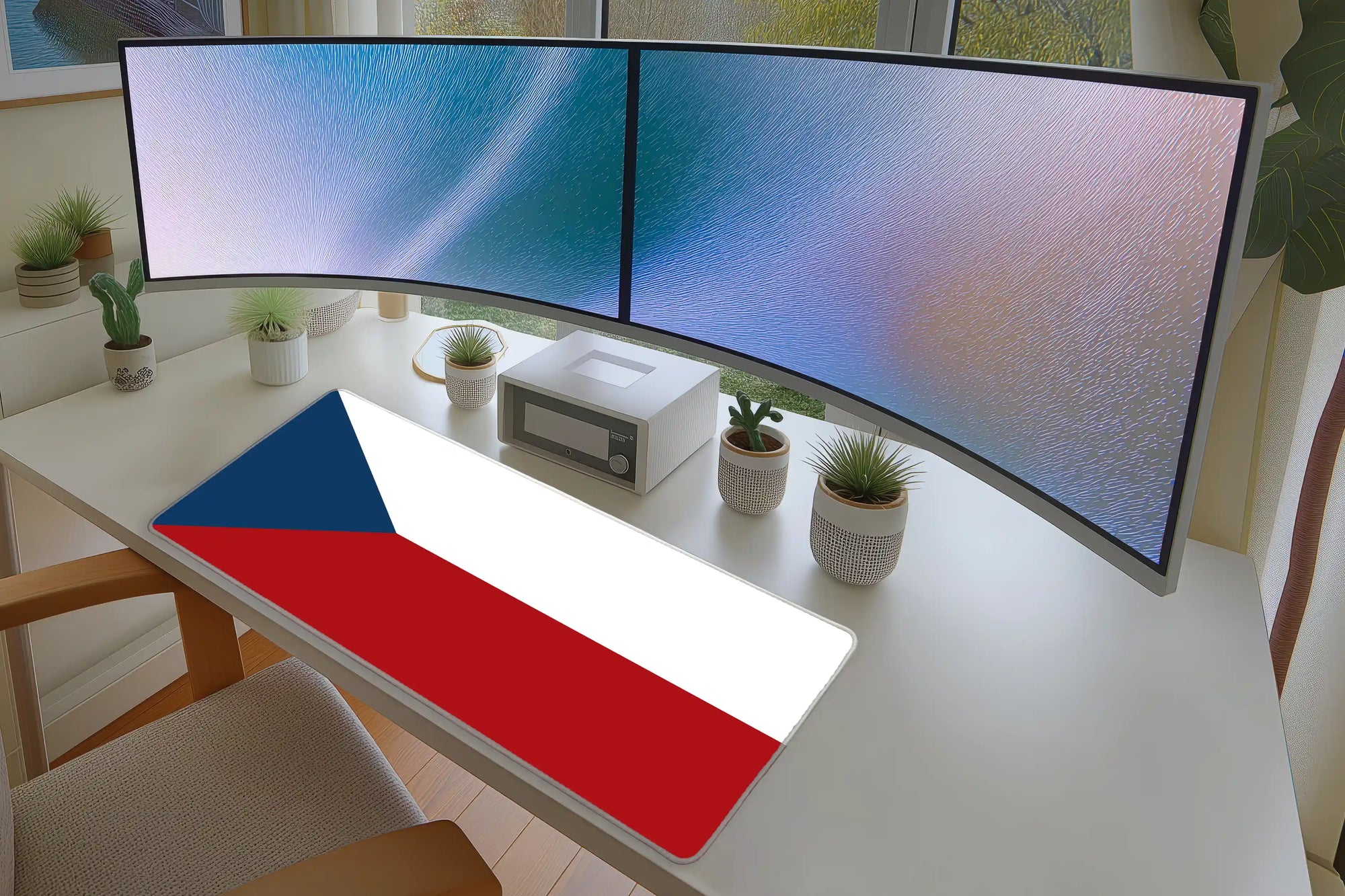 Czech Republic Flag Desk Mat – Patriotic Gaming Mouse Pad