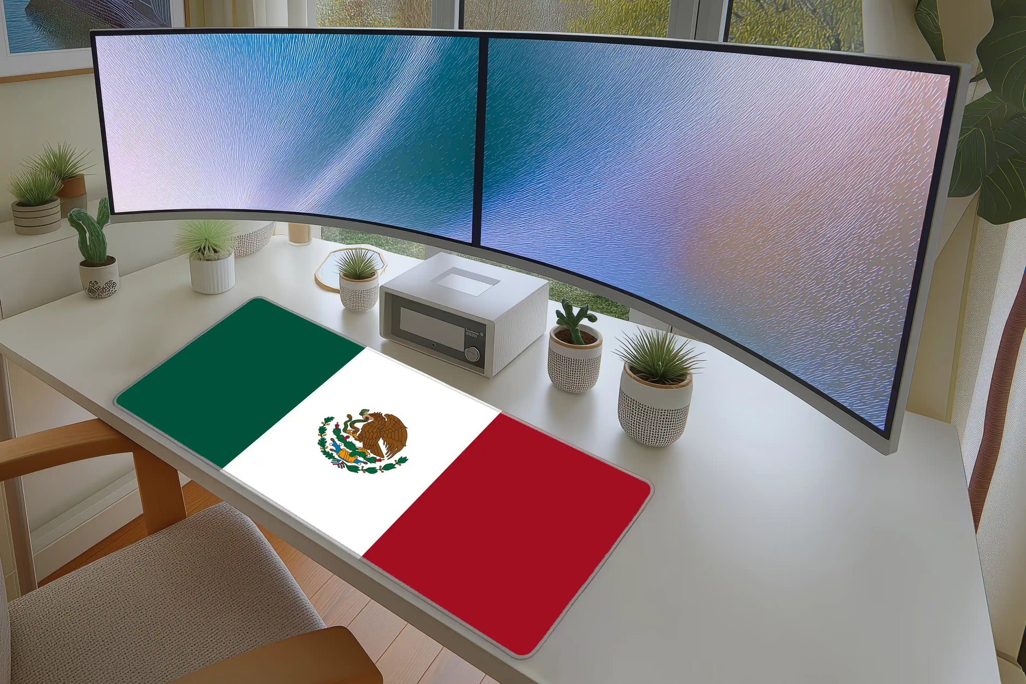Mexico Flag Desk Mat – Mexican Pride Extended Gaming Mouse Pad