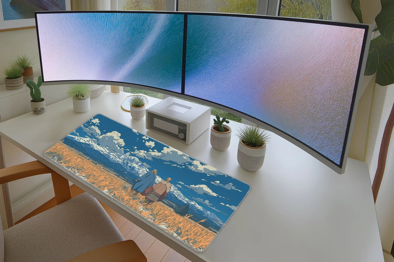 Anime Mountain Journey Scenic Mousepad