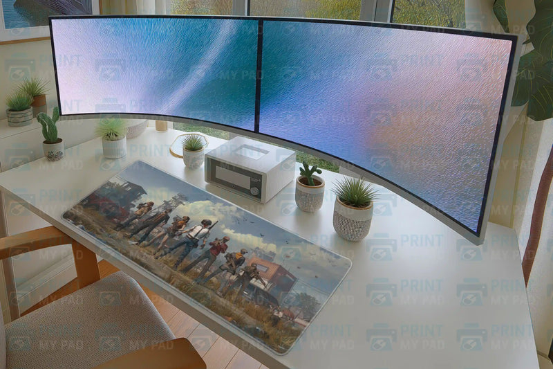 Battle Royale Squad Desk Mat – Tactical Gaming-Inspired Mouse Pad