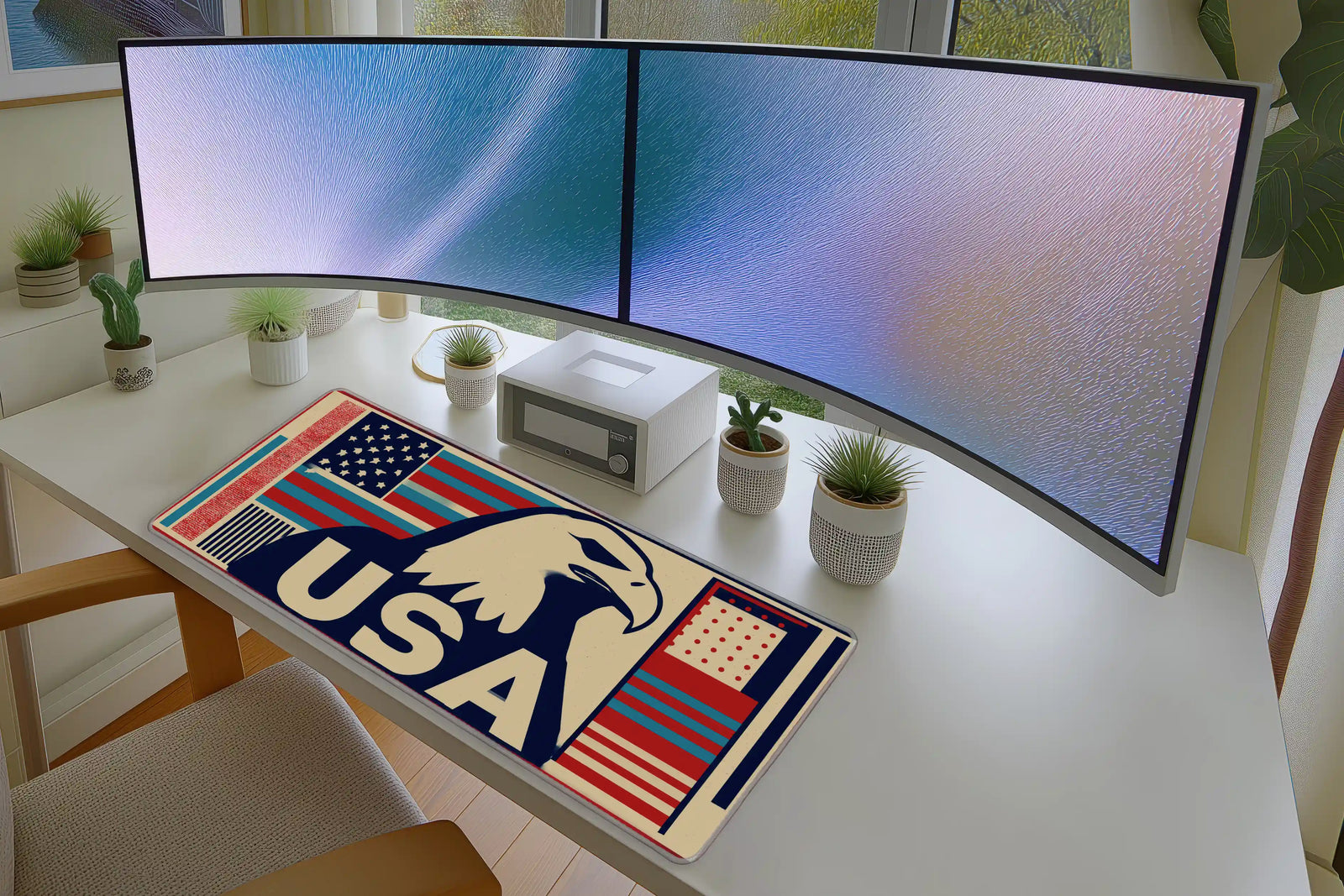 USA Eagle Mousepad – Patriotic American Flag Design