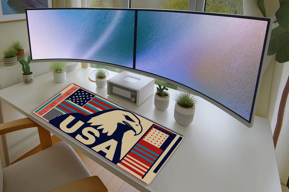 USA Eagle Mousepad – Patriotic American Flag Design