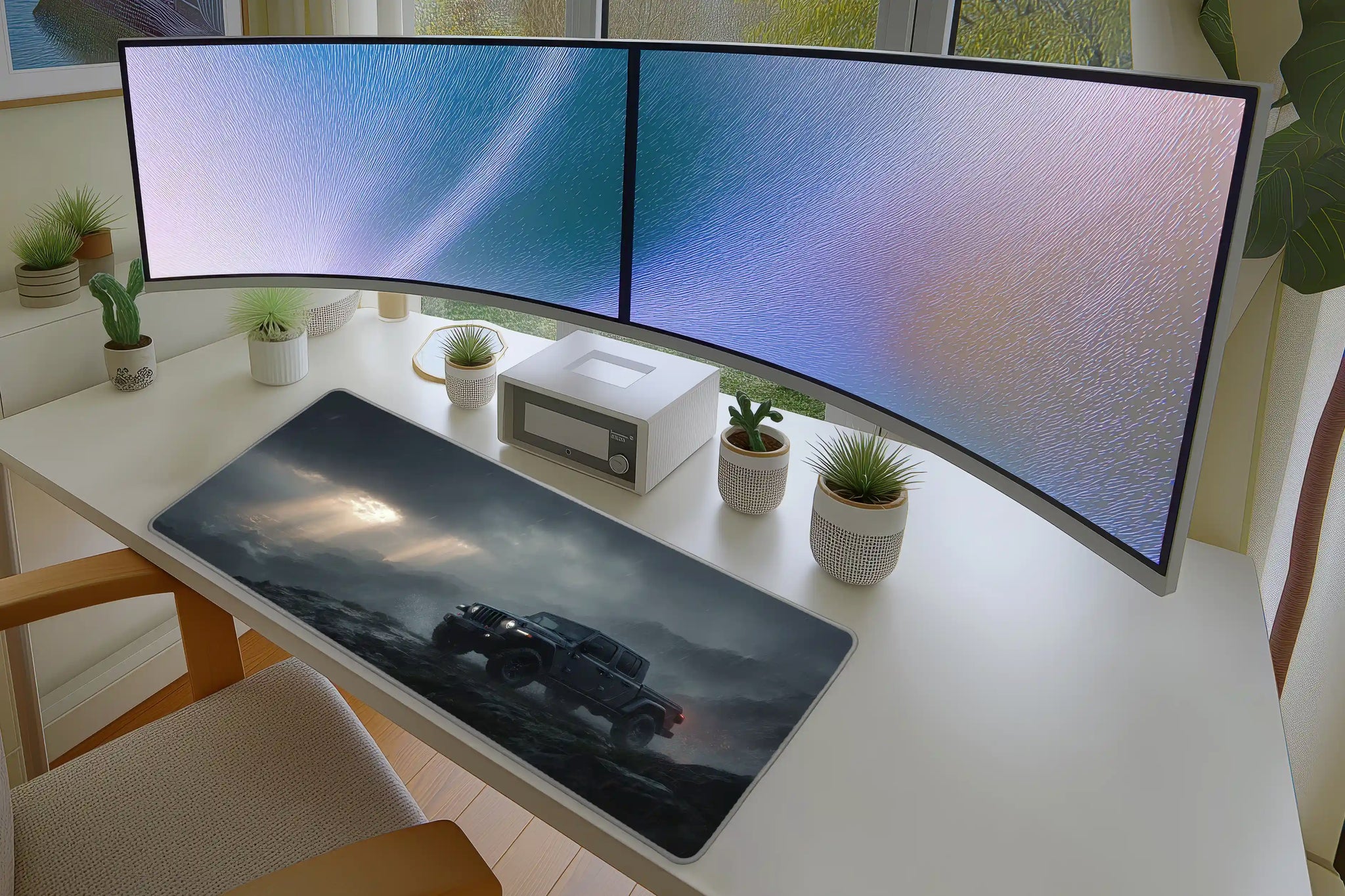 Off-Road Truck Desk Mat – Cinematic Adventure Gaming Mouse Pad