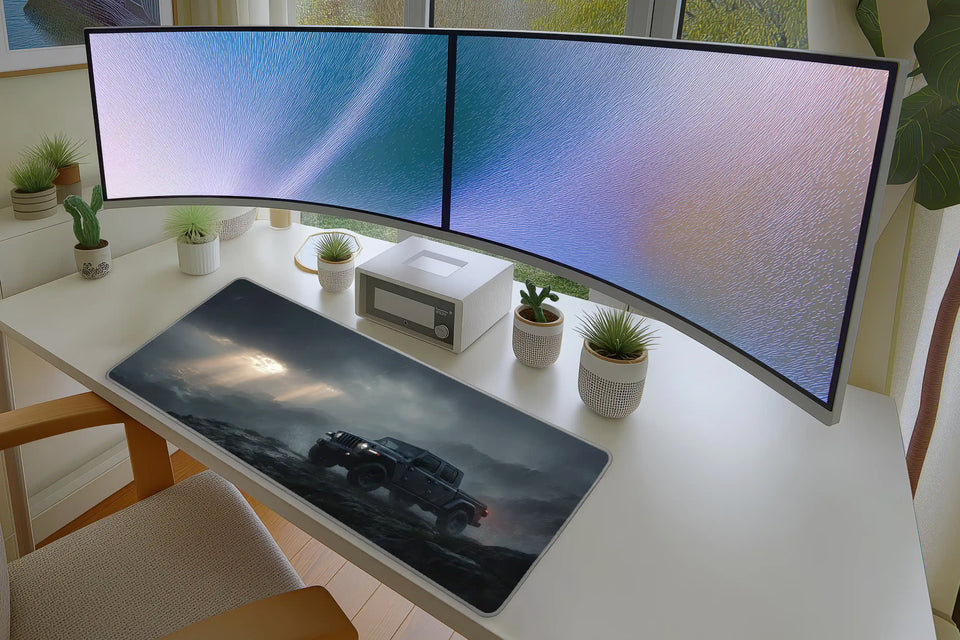 Off-Road Truck Desk Mat – Cinematic Adventure Gaming Mouse Pad