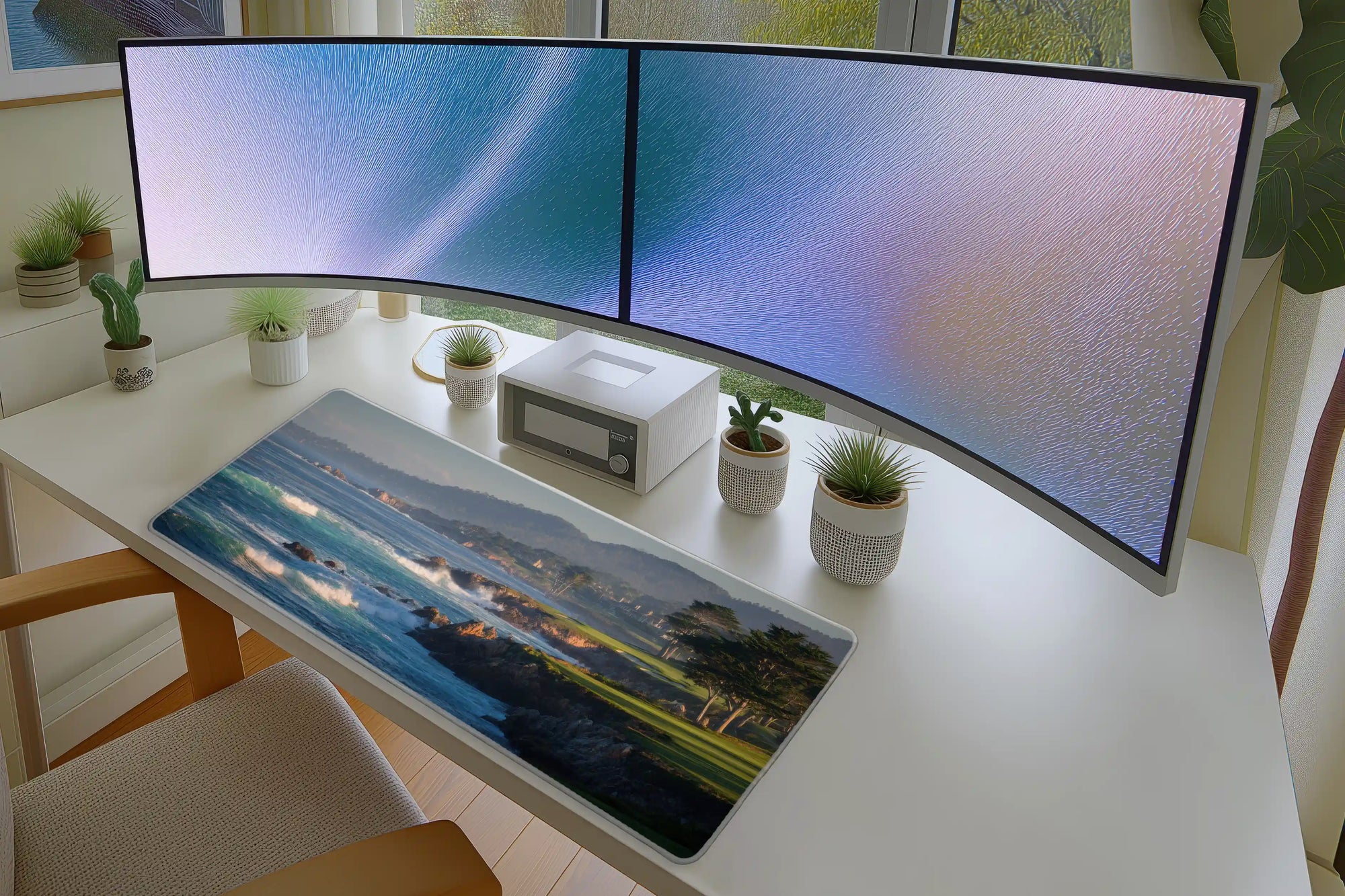 Ocean Cliff Golf Mousepad – Scenic Coastal Fairway Design