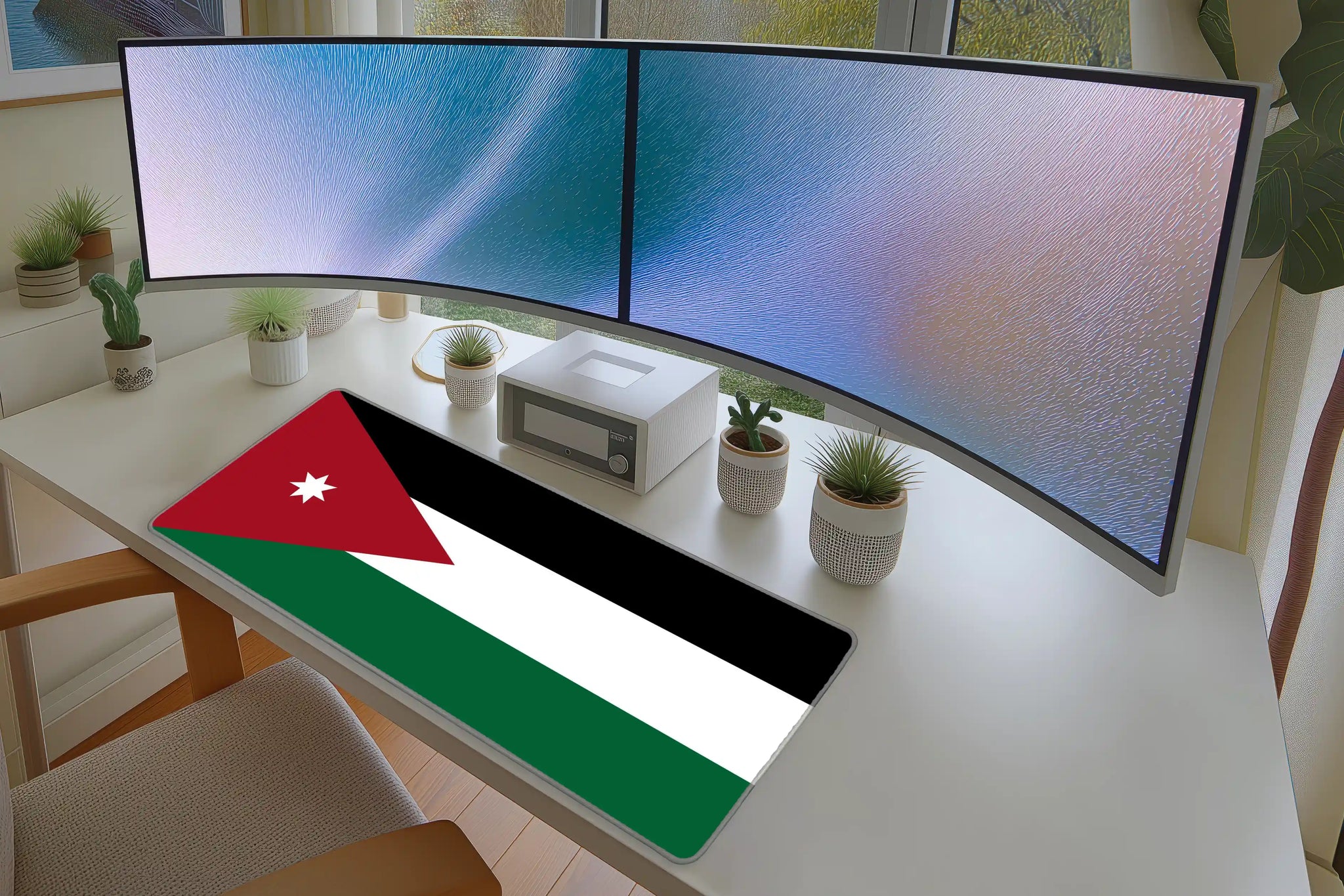 Jordan Flag Desk Mat – Jordanian Pride Gaming Mouse Pad