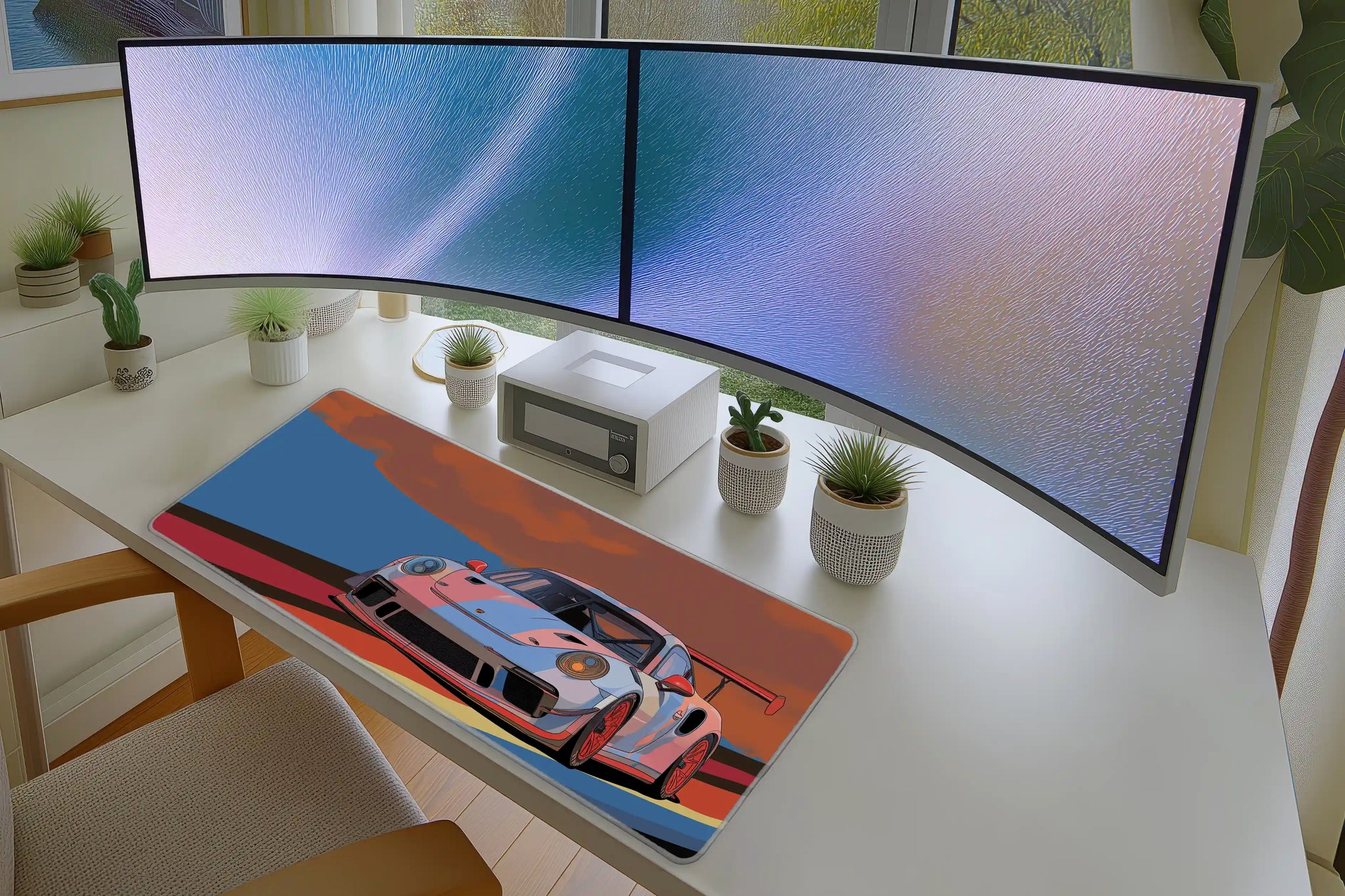 GT Sports Car Mousepad – Retro Racing Art for Car Lovers