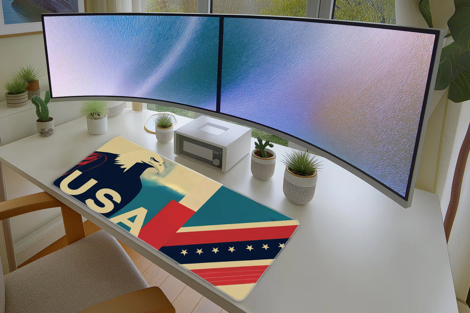 American Eagle Mousepad – USA Patriotic Art Design