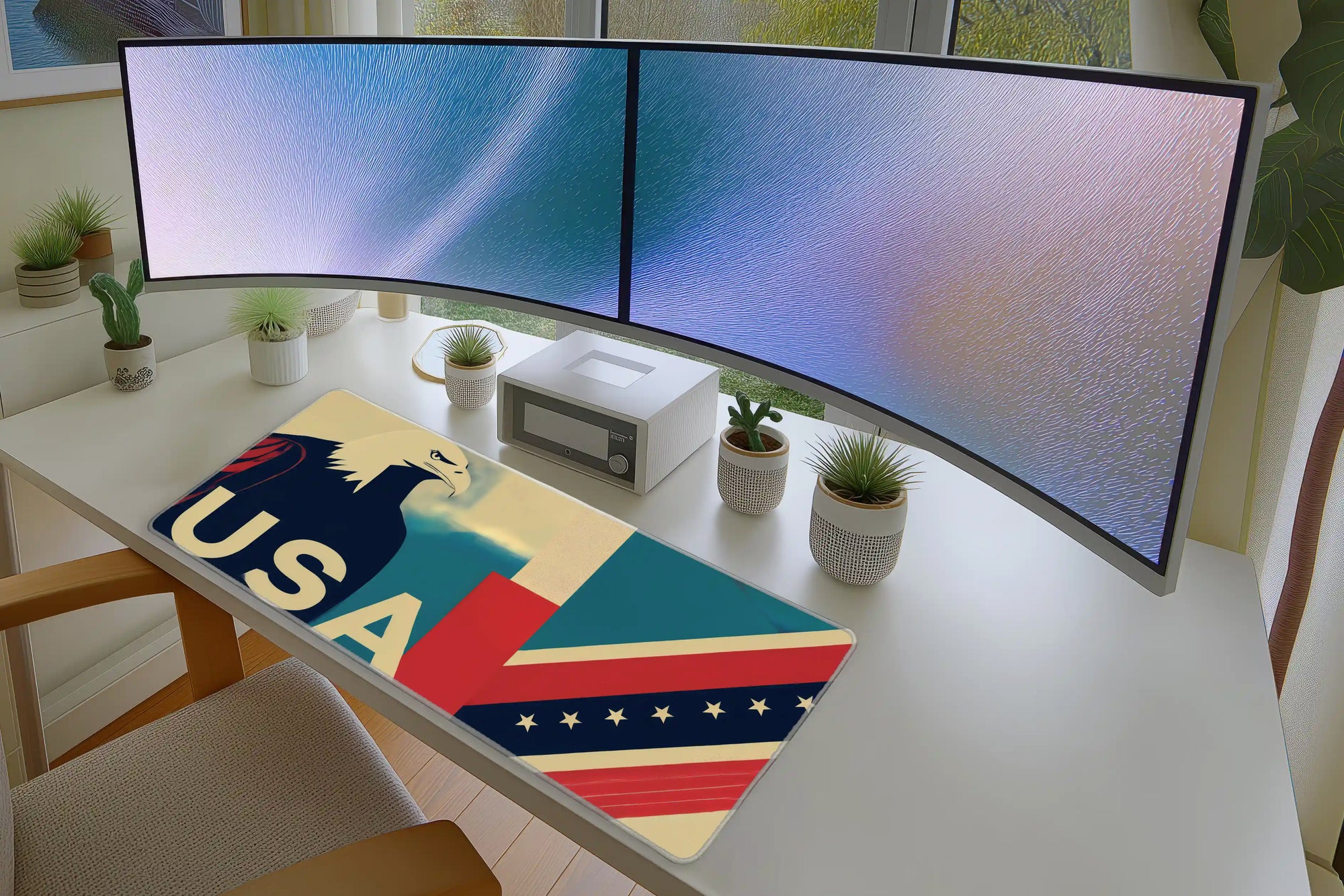 American Eagle Mousepad – USA Patriotic Art Design