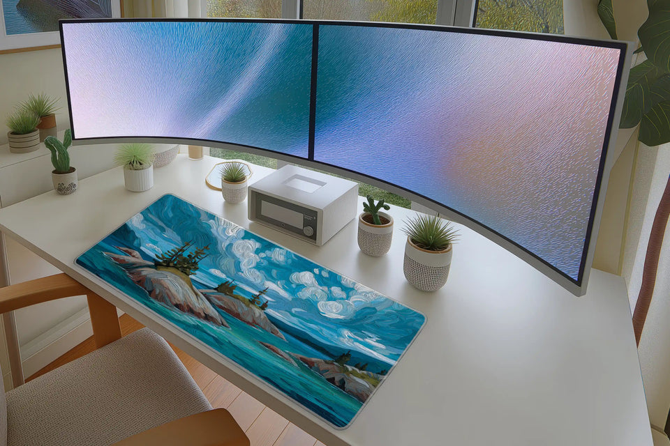 Group of Seven Inspired Island Landscape Mousepad