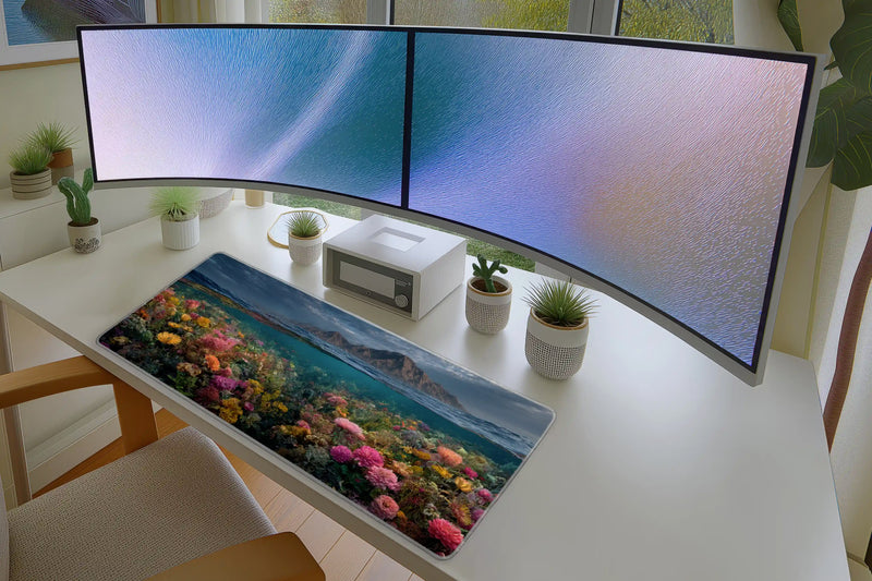 Underwater Floral Paradise Mousepad – Ocean Bloom Art
