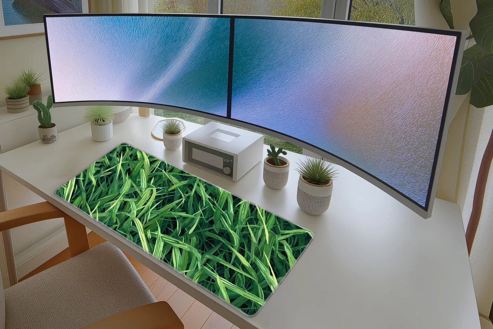 Green Grass Nature Pattern Mousepad
