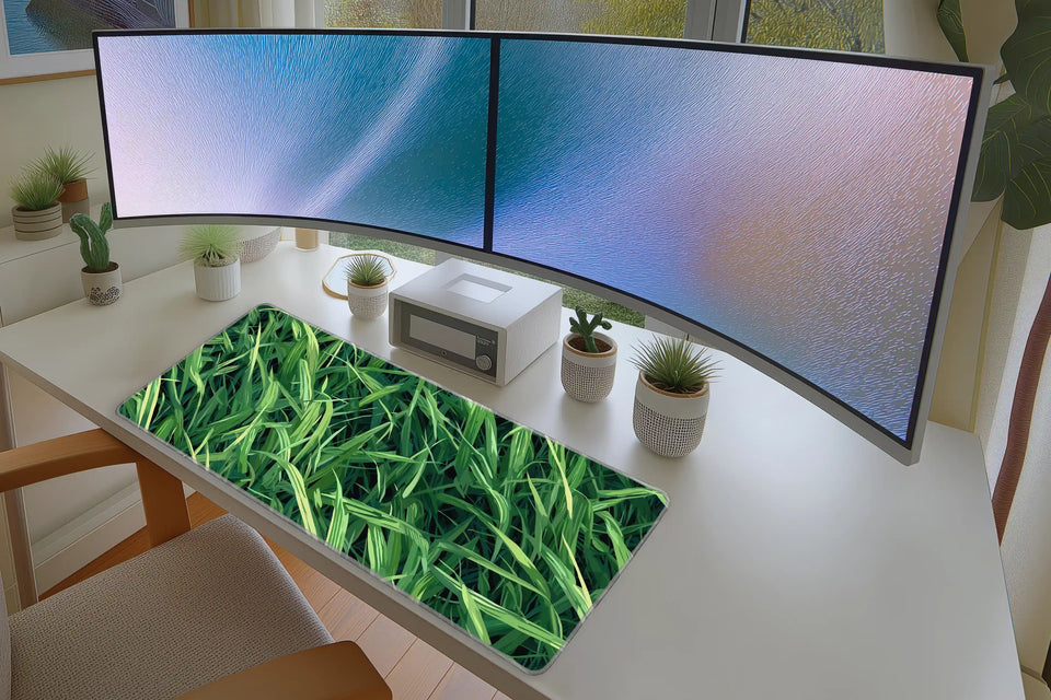 Green Grass Nature Pattern Mousepad
