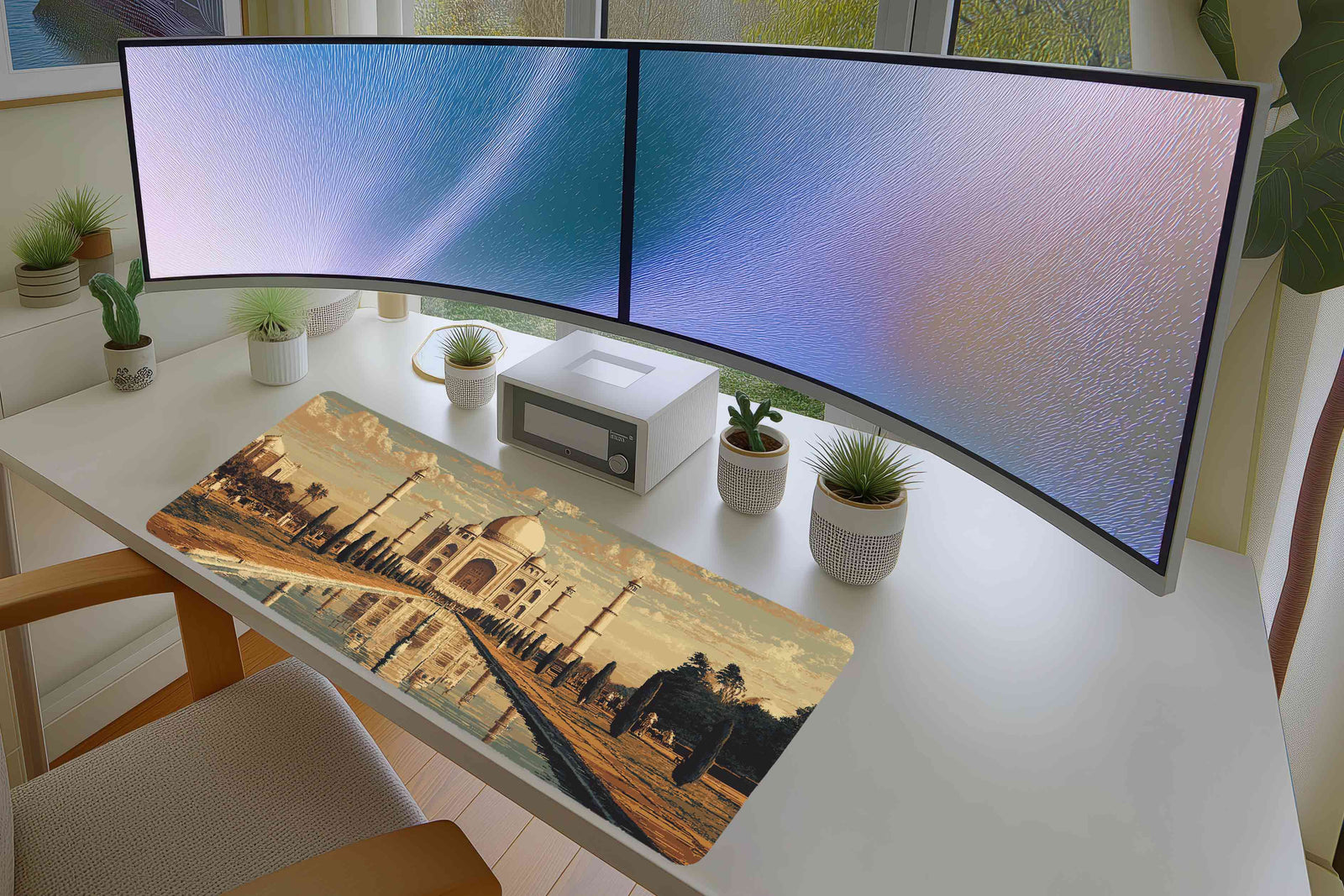 Taj Mahal Mousepad – Pixel Art of India’s Iconic Landmark