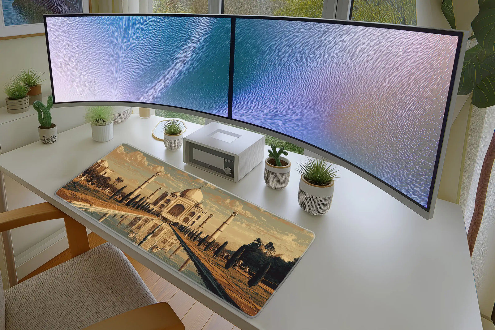 Taj Mahal Mousepad – Pixel Art of India’s Iconic Landmark