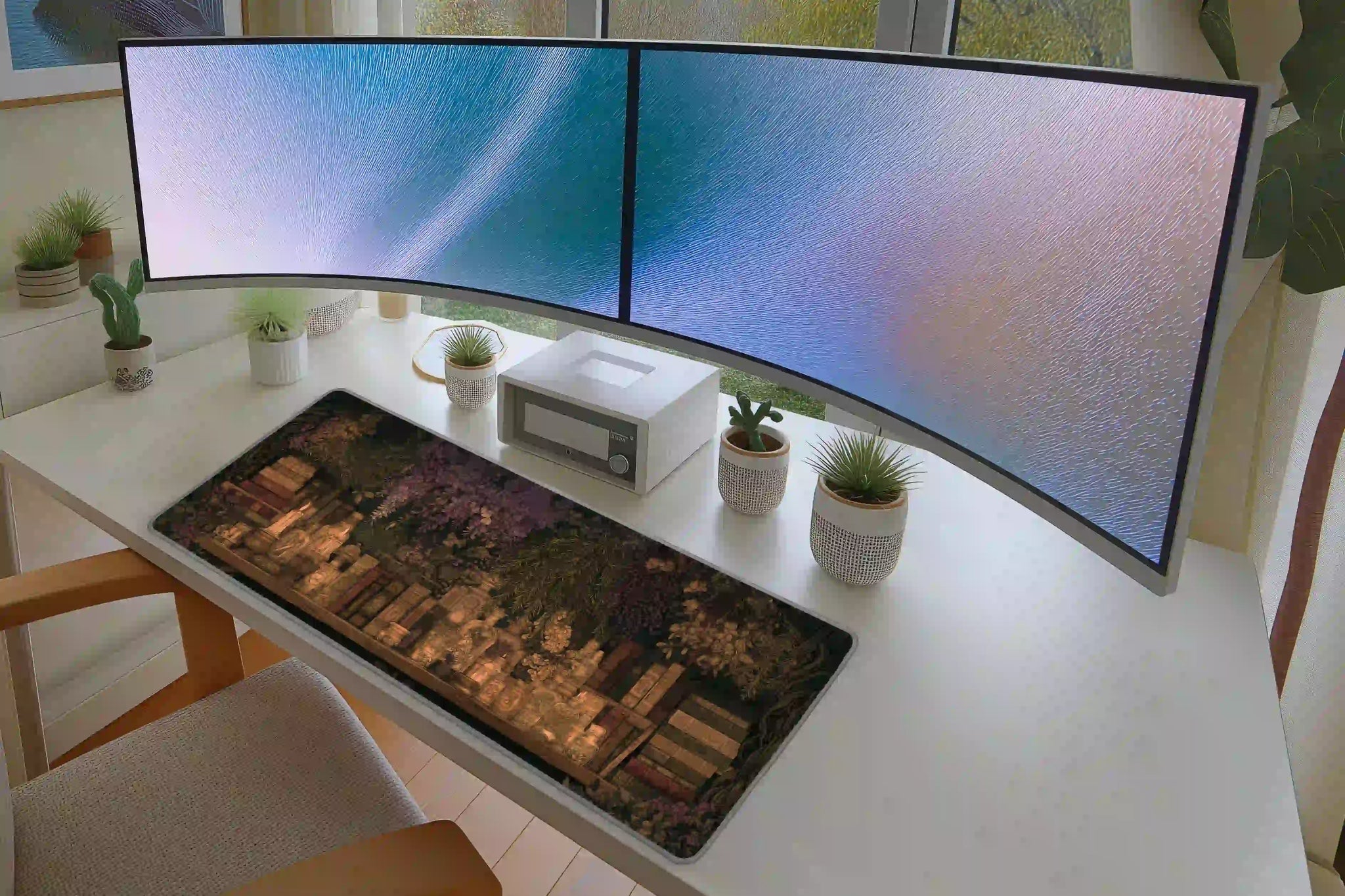 Dark Academia Botanical Library Apothecary Desk Mat