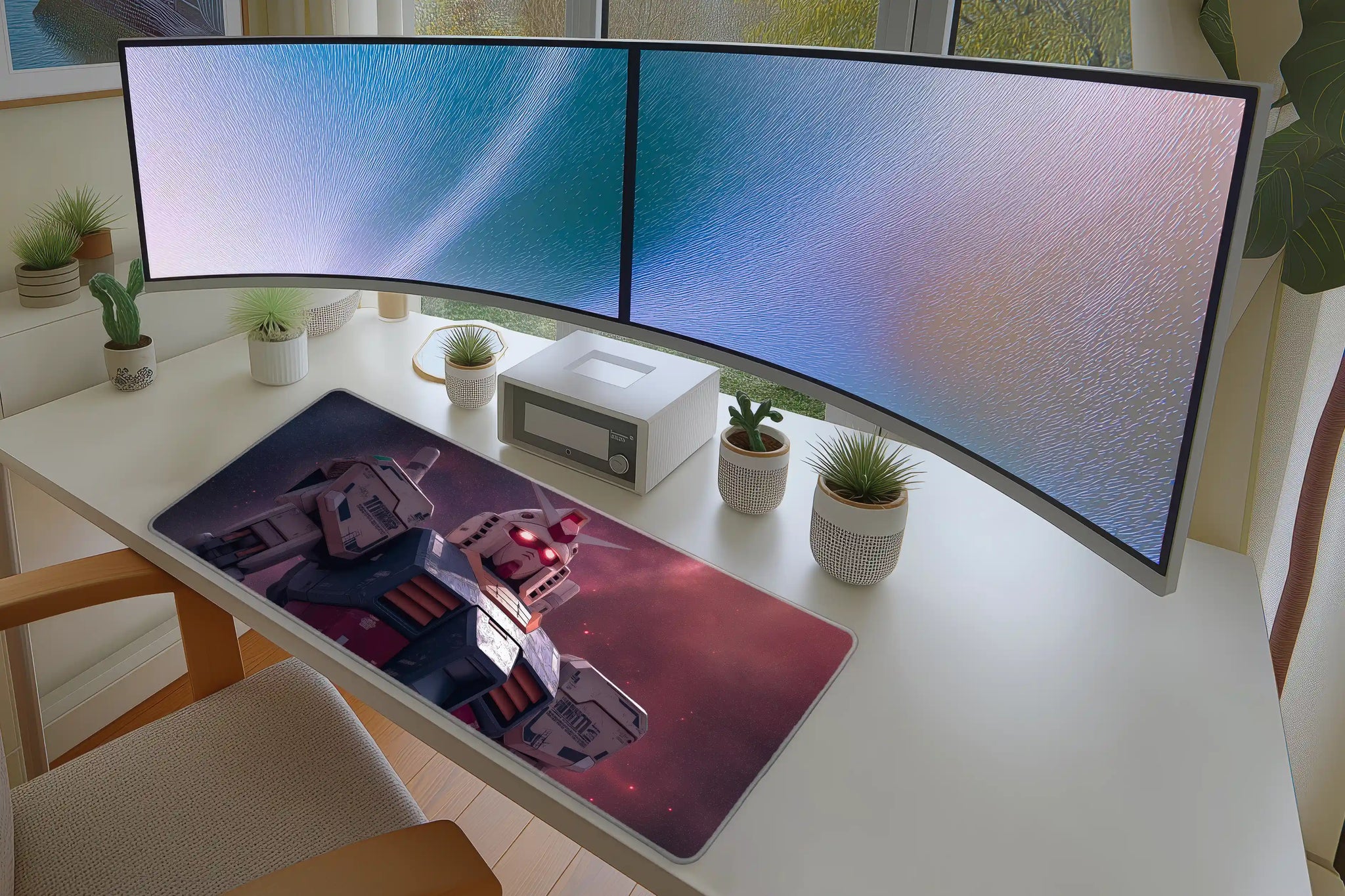 Mecha Robot Space Galaxy Gaming Mousepad