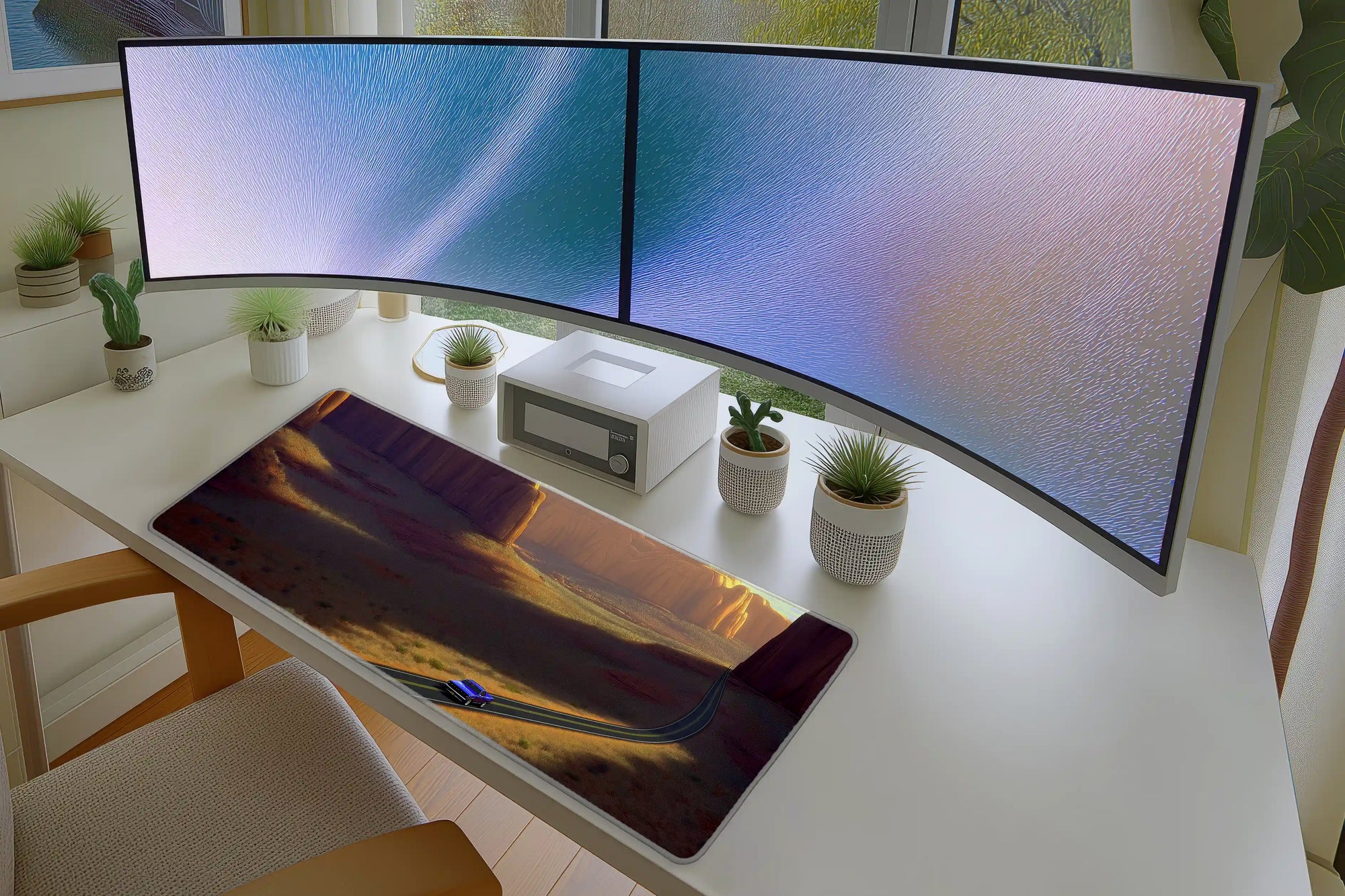 Desert Highway Mousepad – Scenic Road Trip Art