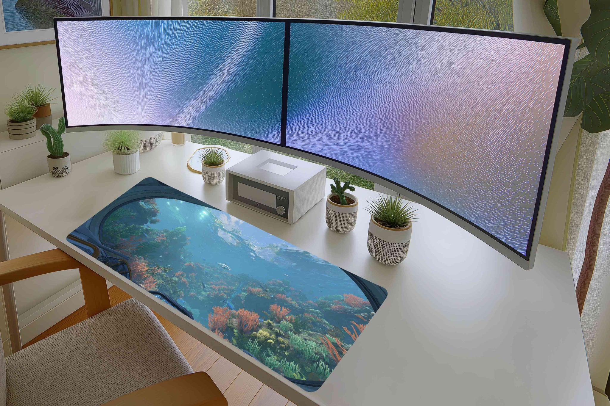 Underwater Coral Reef Mousepad – Deep Sea Explorer View