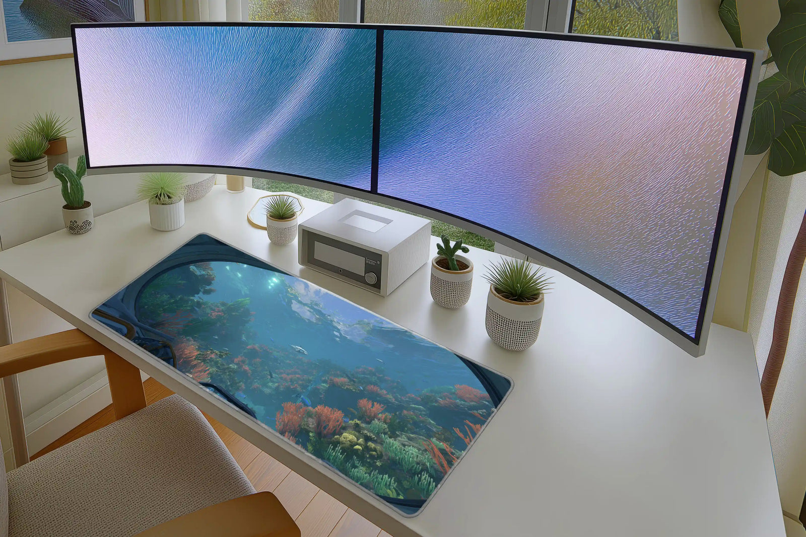 Underwater Coral Reef Mousepad – Deep Sea Explorer View