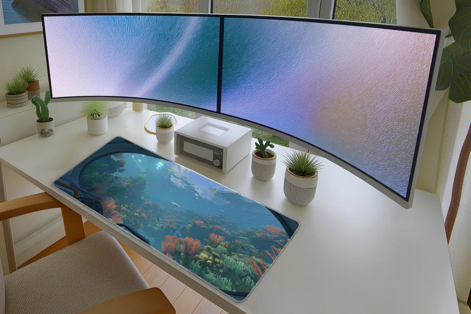 Underwater Coral Reef Mousepad – Deep Sea Explorer View