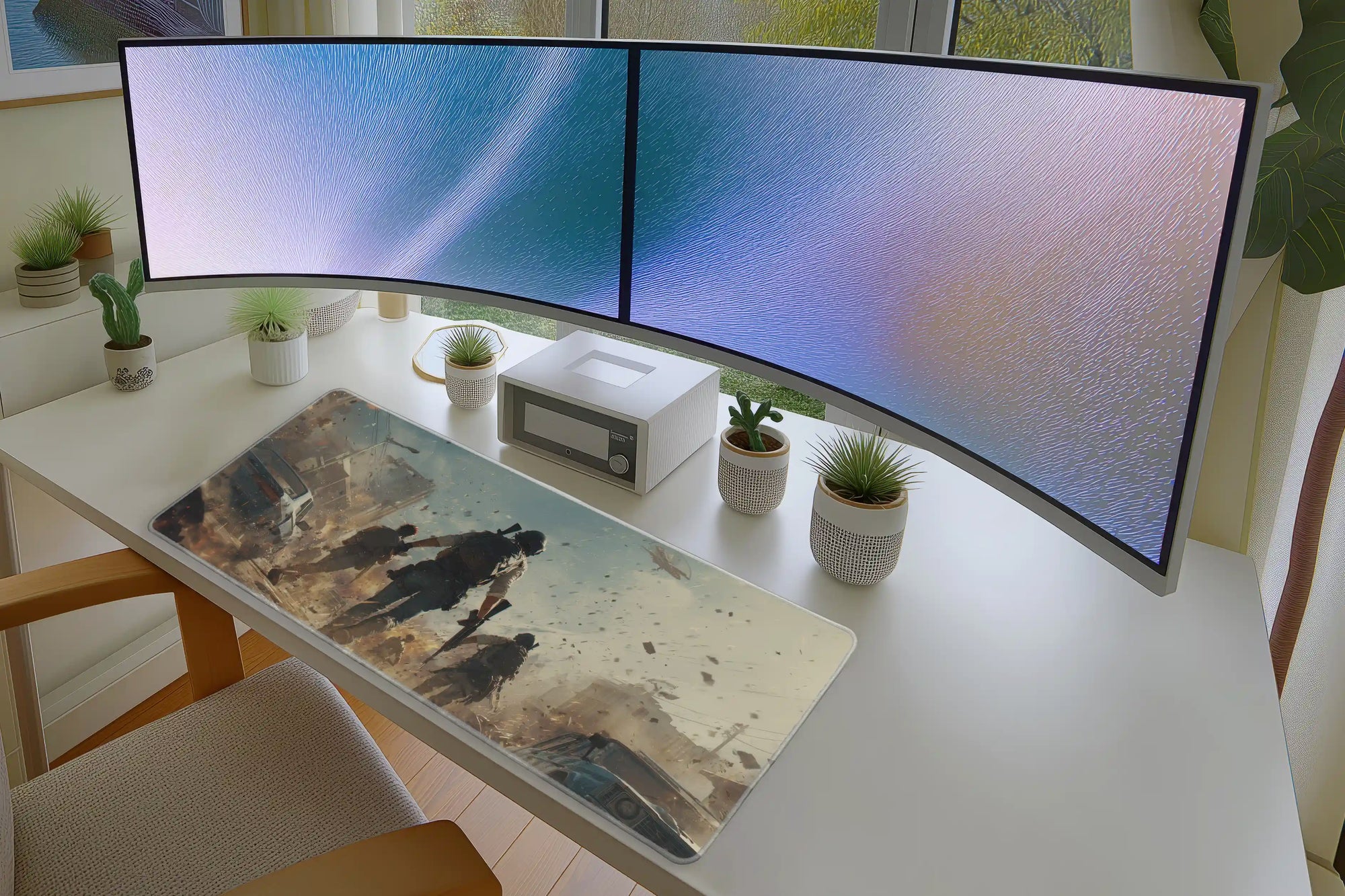 Urban Warfare Mousepad – Tactical Soldiers in Explosive Combat