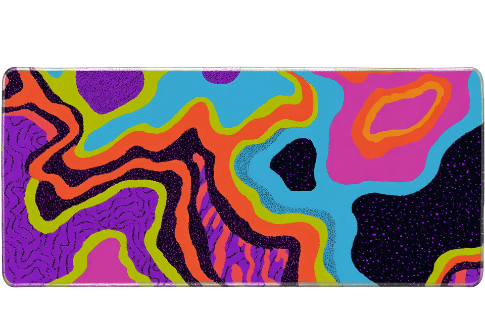 Pattern 90x40cm custom desk mat, washable surface – Print My Pad