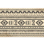 Afrohemian Mudcloth desk mat artwork in a wide product view