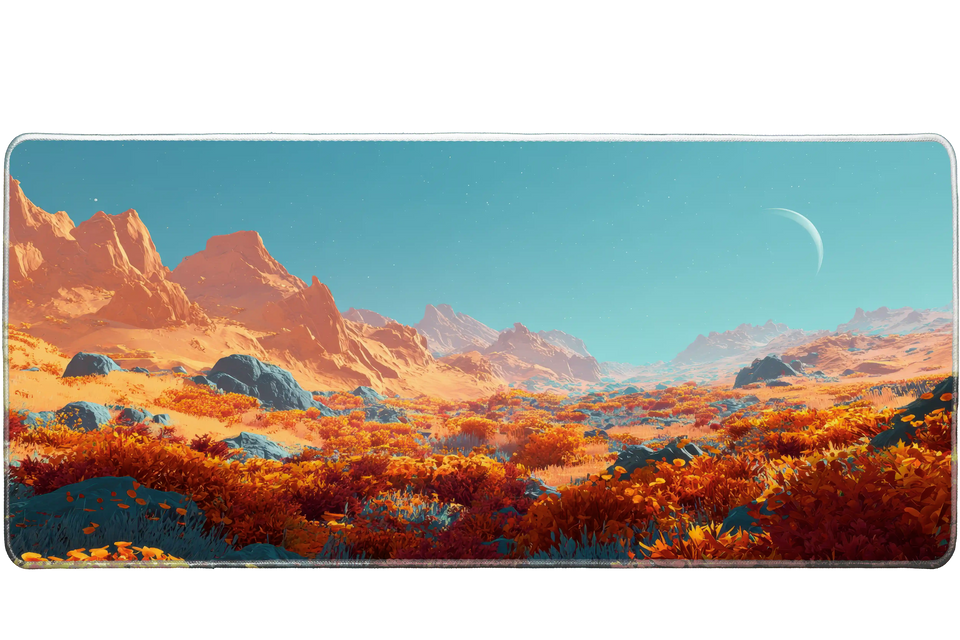 Gaming 900x400mm custom desk mat, stitched edge – PrintMyPad